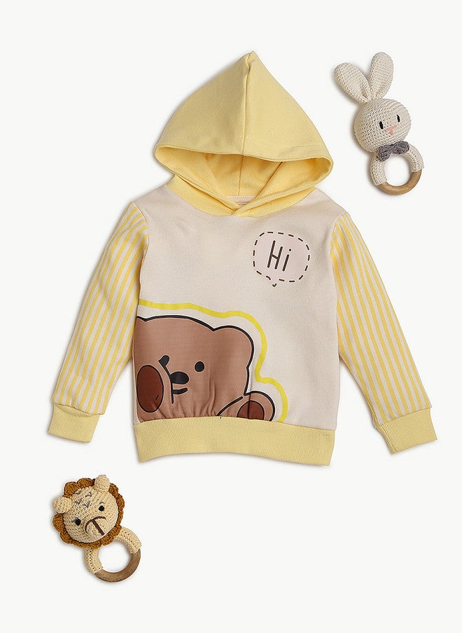 Bontots Infant Boys Organic Cotton Hooded Sweatshirt - Image 2